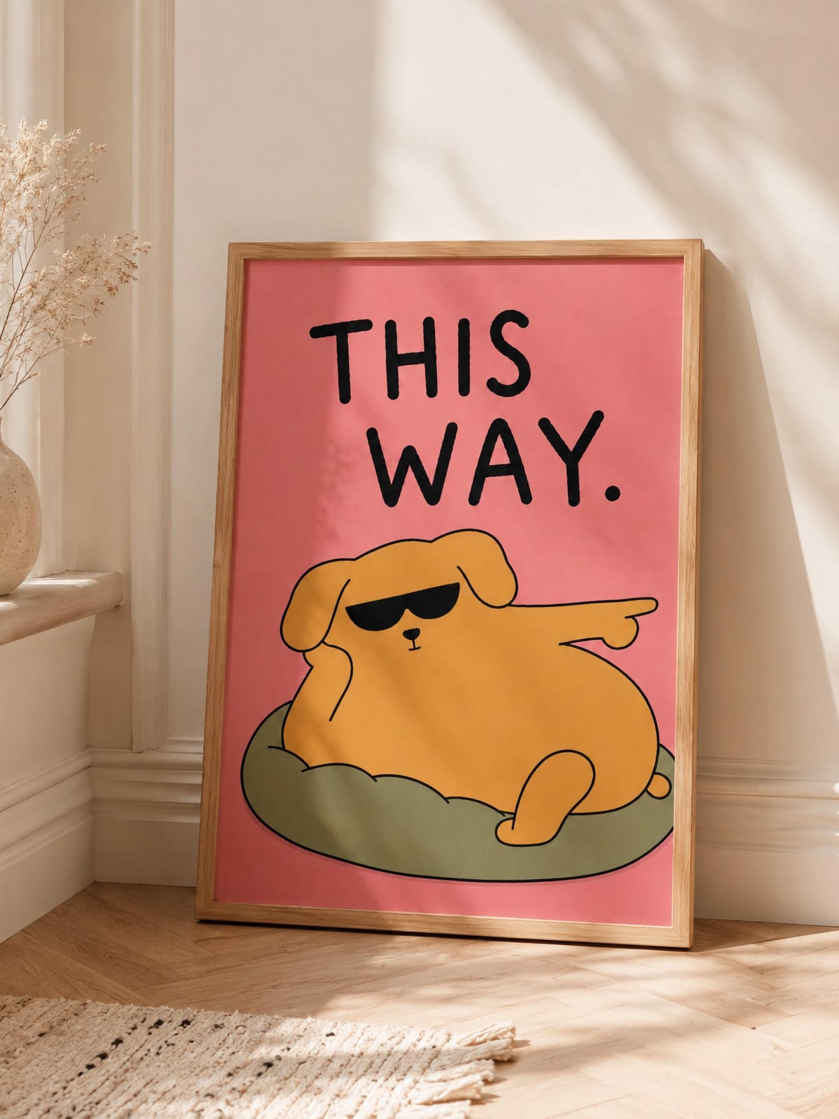 Playful funny wall art and humorous art prints by Joffzart