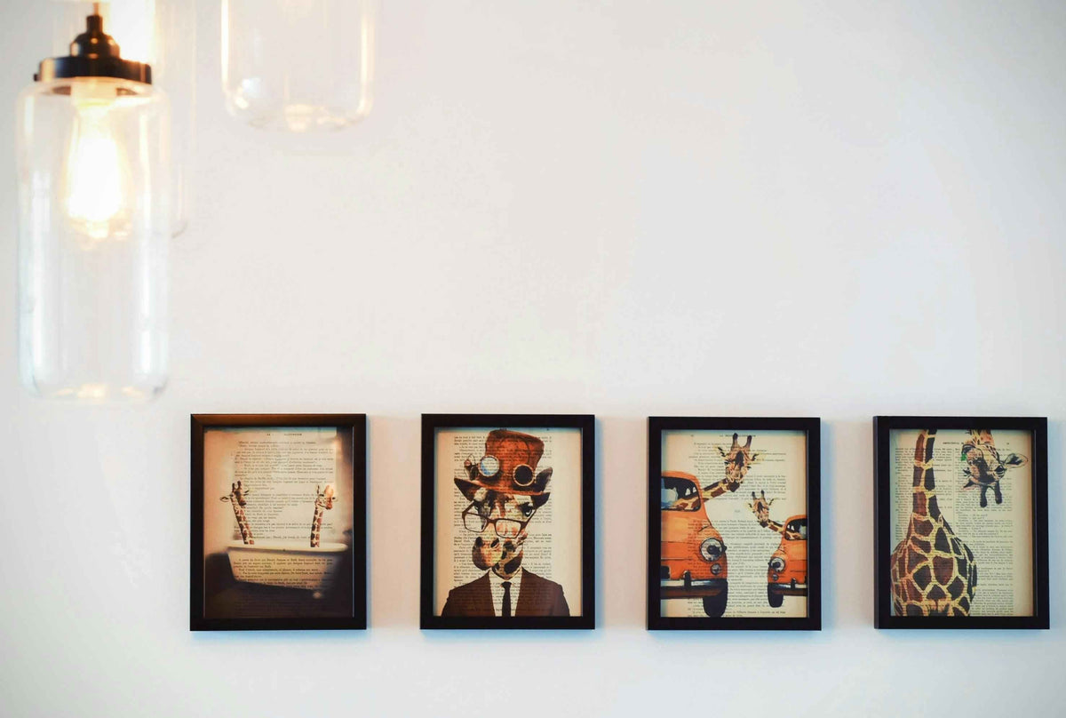 Wall art used to transform a home interior