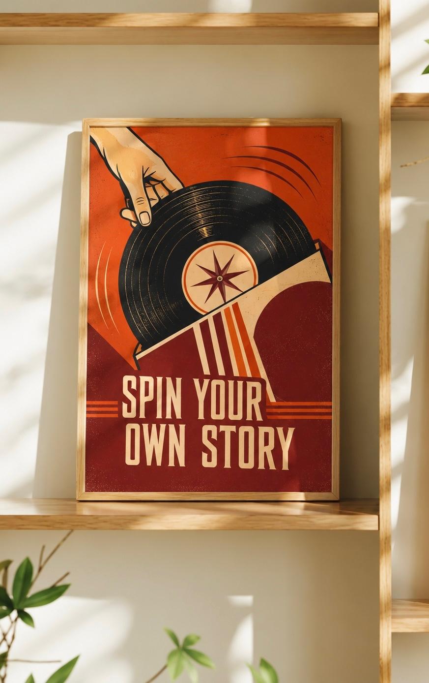 Retro Typography Print