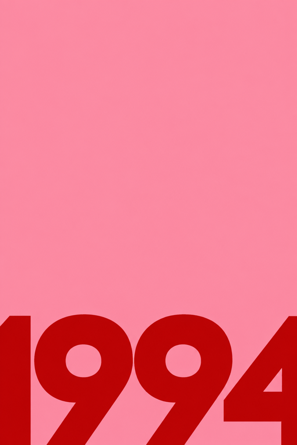 1993+1 - Lámina tipográfica en rojo y rosa