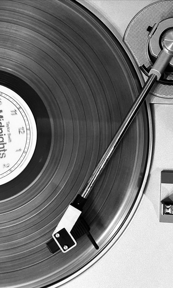 Lámina fotográfica de disco de vinilo