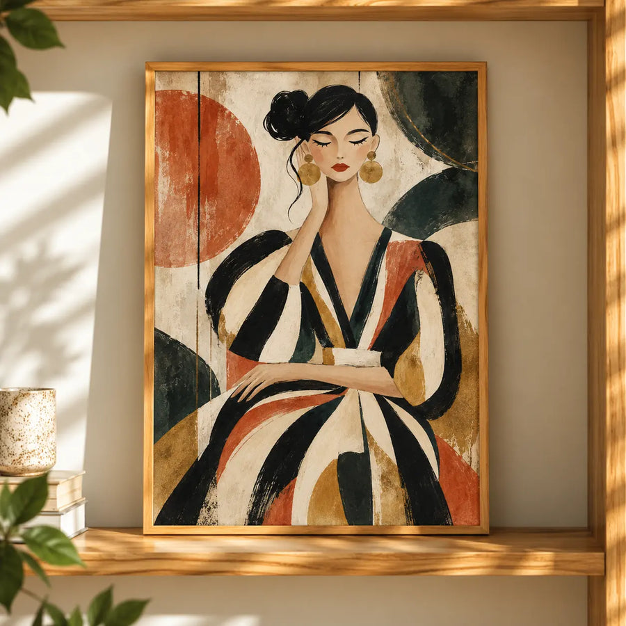 Abstrakter Frauen Kunstdruck