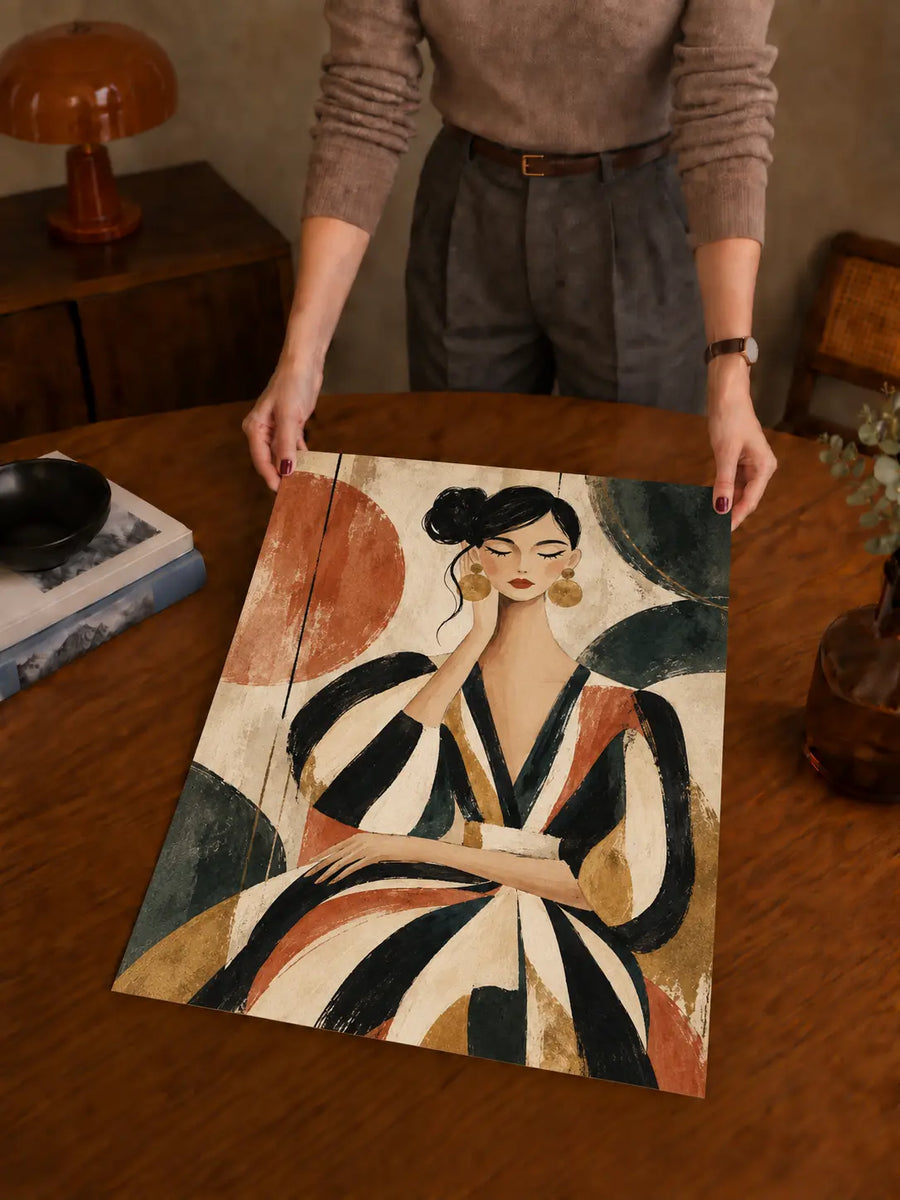 Abstrakter Frauen Kunstdruck