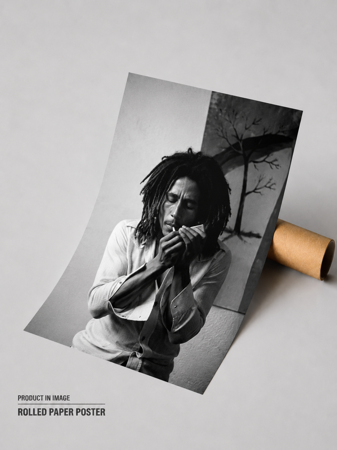 Bob Marley Reggae-Legende Schwarz-Weiß-Poster