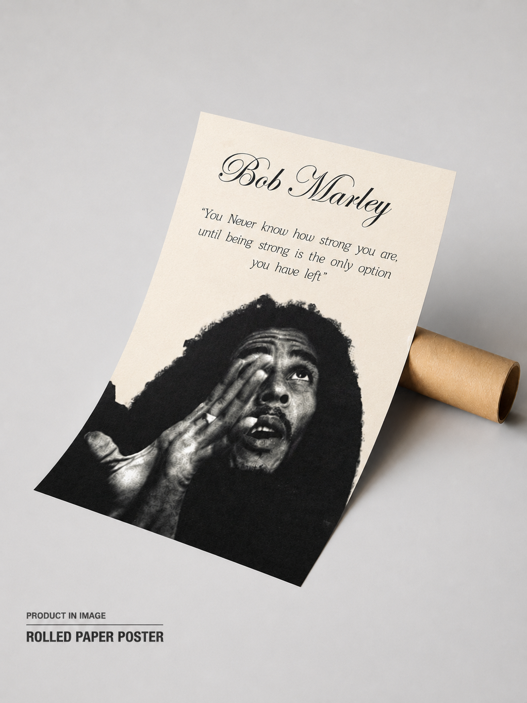 Bob Marley Poster: Du weißt nie, wie stark du bist