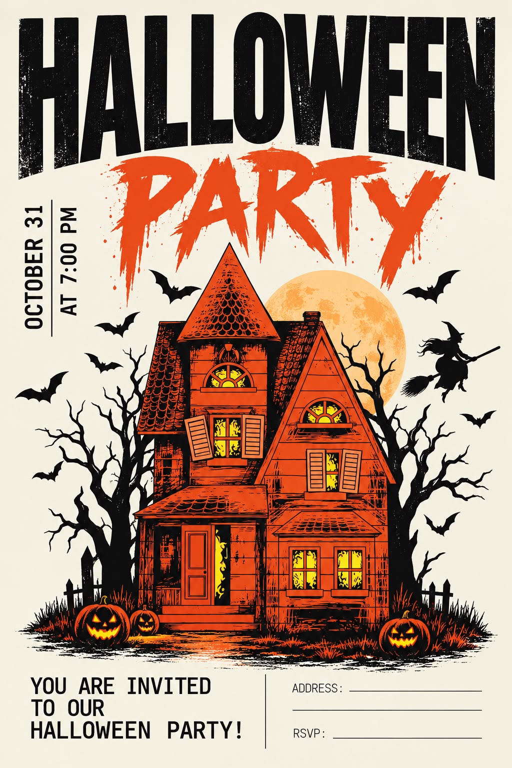 Personalized Halloween Wall Art displayed in a modern room as distinctive seasonal decor for spooky season