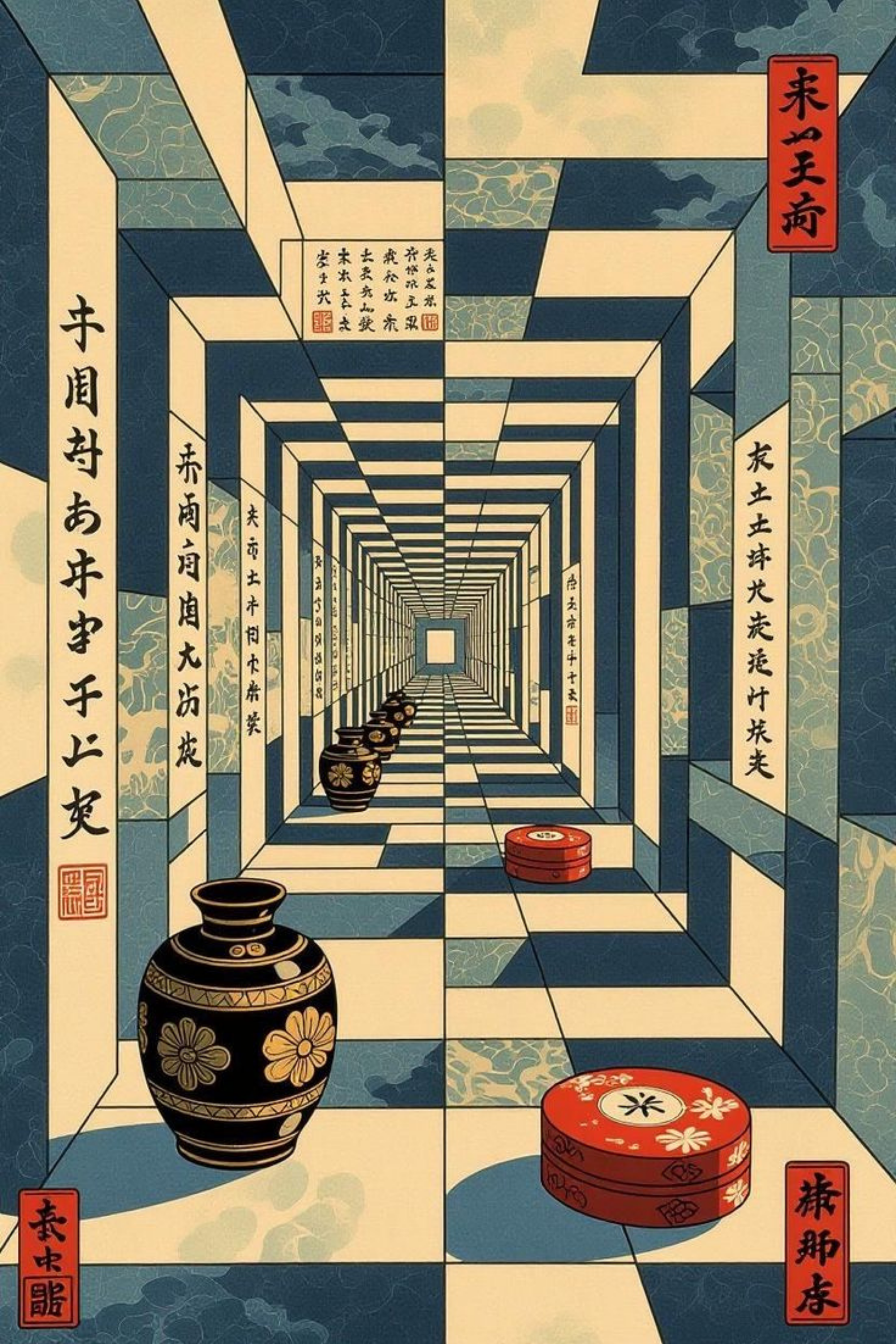 Infinite Corridor Geometric Surreal