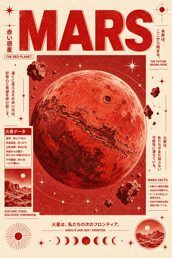 Japon Yılan & Kırmızı Güneş Duvar Posteri