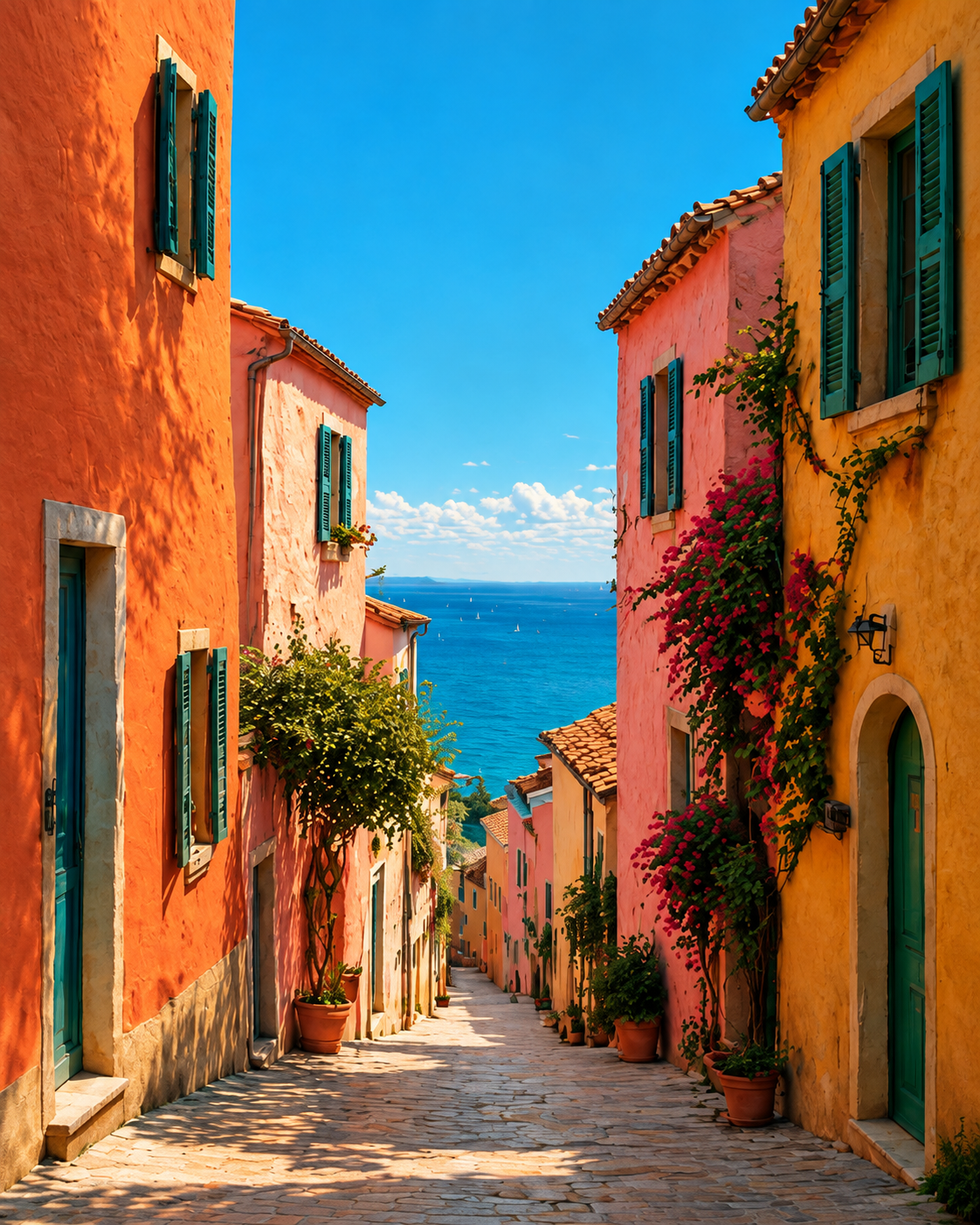Callejón mediterráneo - Lámina costera