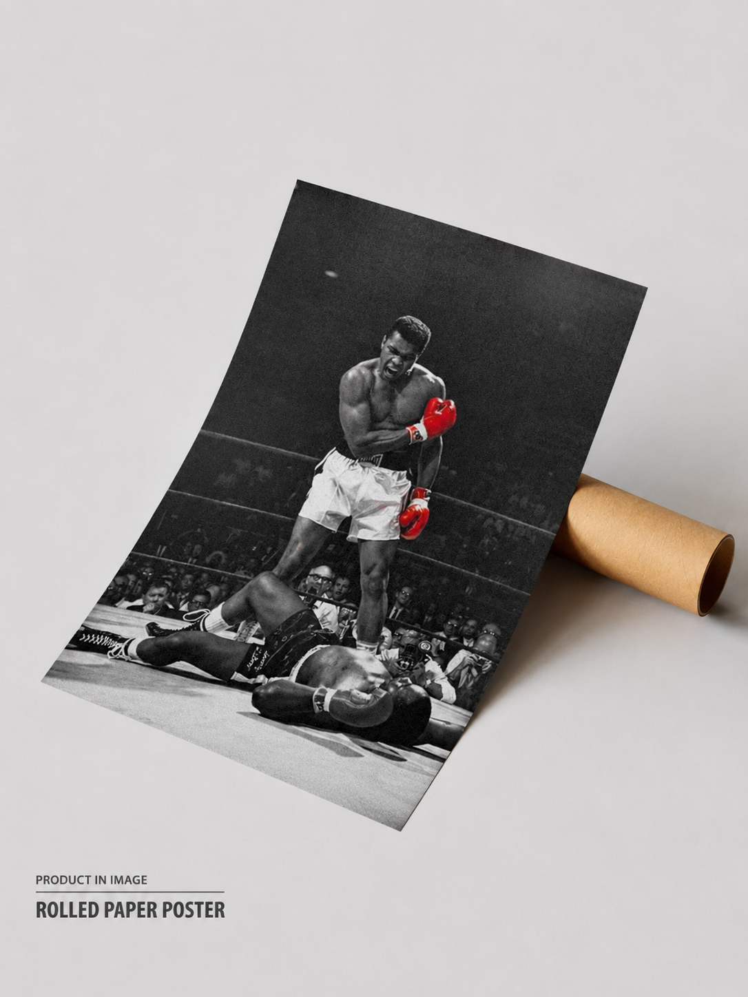 Muhammad Ali Boxlegende Poster mit roten Handschuhen