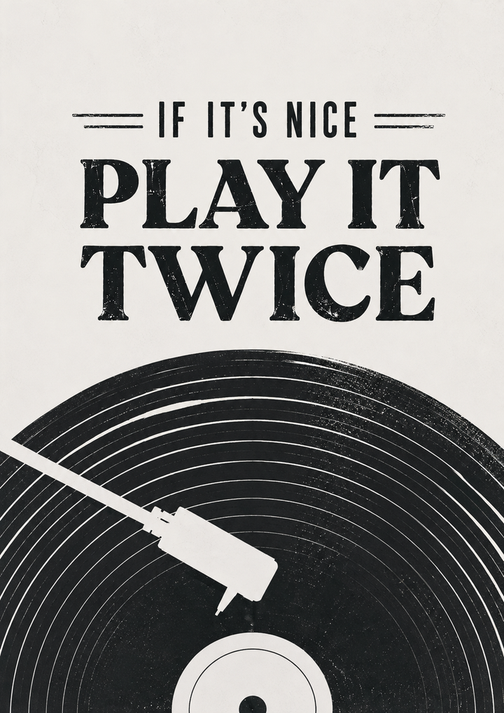 Play It Twice Musik Kunstdruck