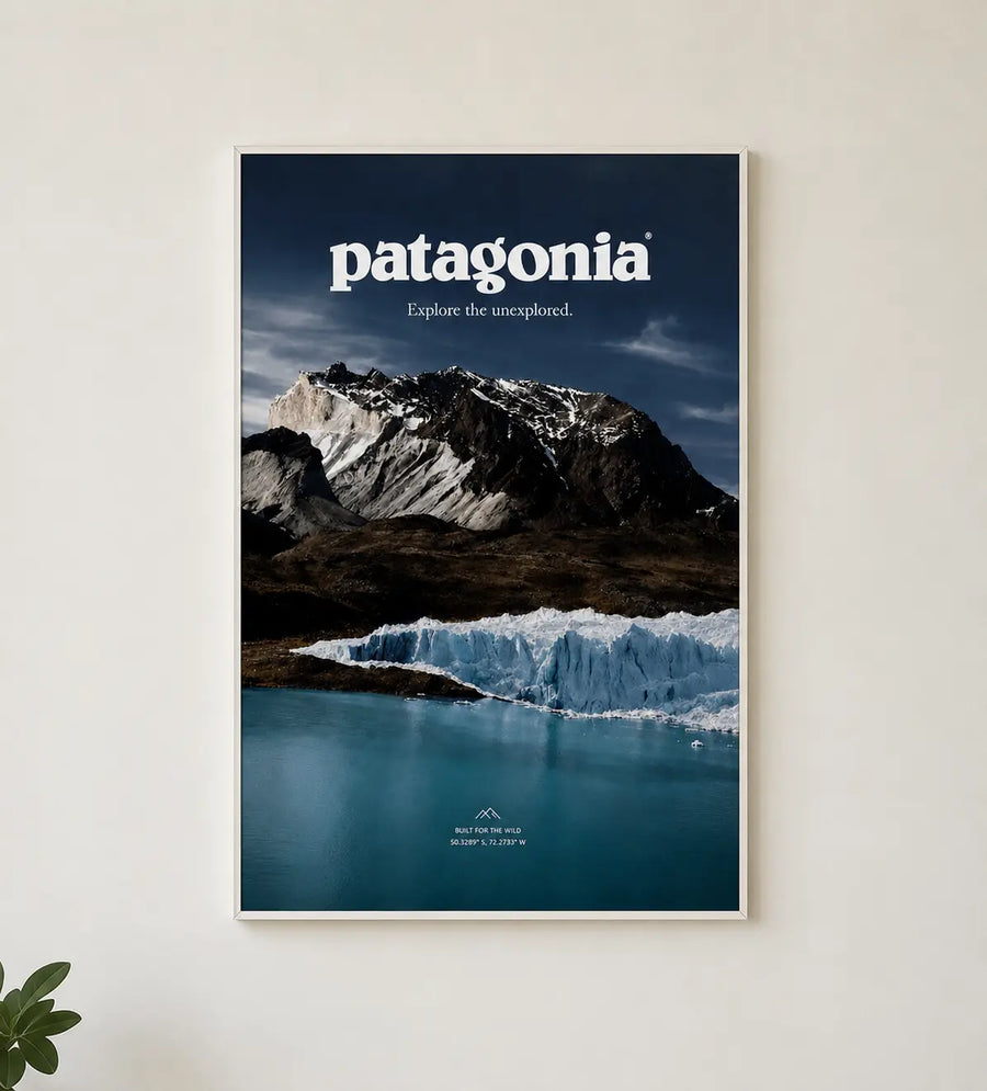 Patagonia Glacier - Póster de paisaje glaciar