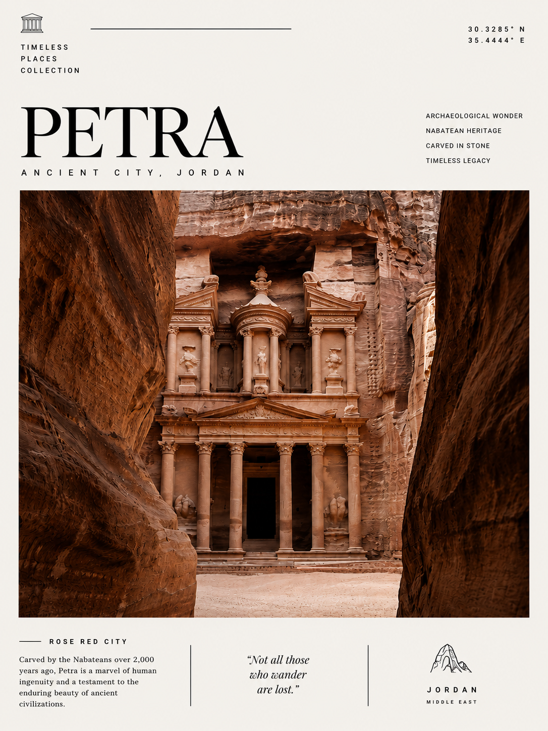 Petra Travel Print