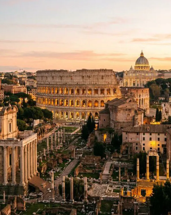 Coliseo de Roma - Póster de viaje