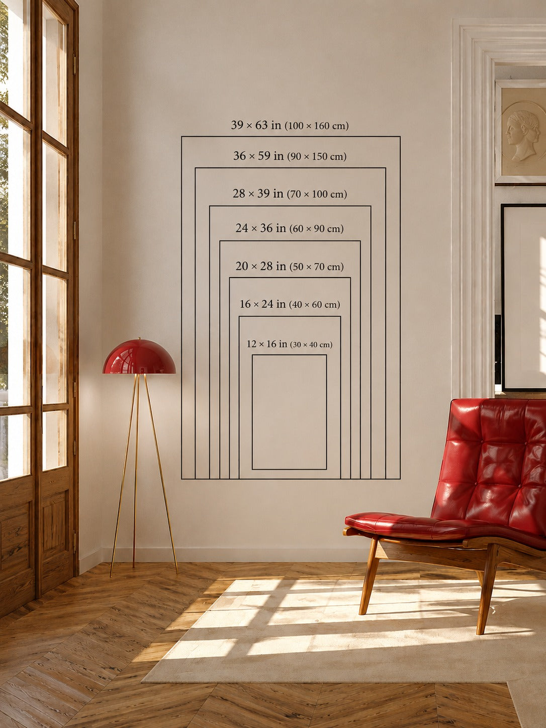 Modern Formula 1 wall art size options for framed posters, canvas prints and gallery wall displays.