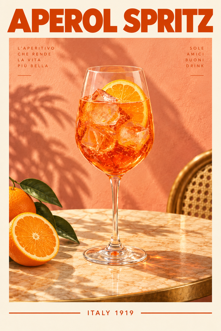 Aperol Spritz Kokteyl Mutfak Duvar Posteri