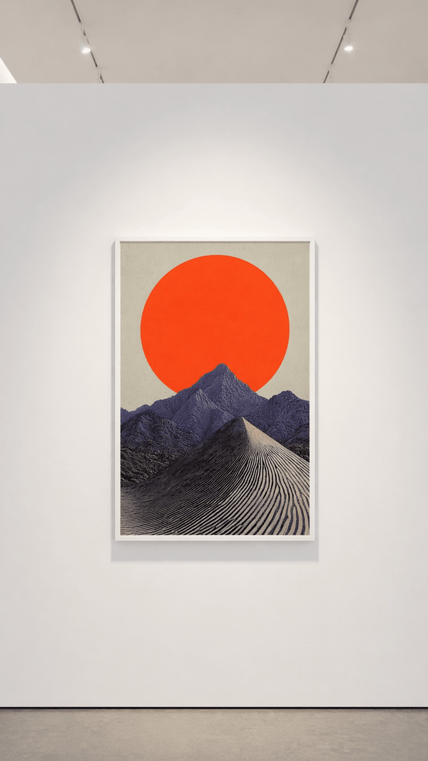 Crimson Sun Over Silent Peaks - Joffzart