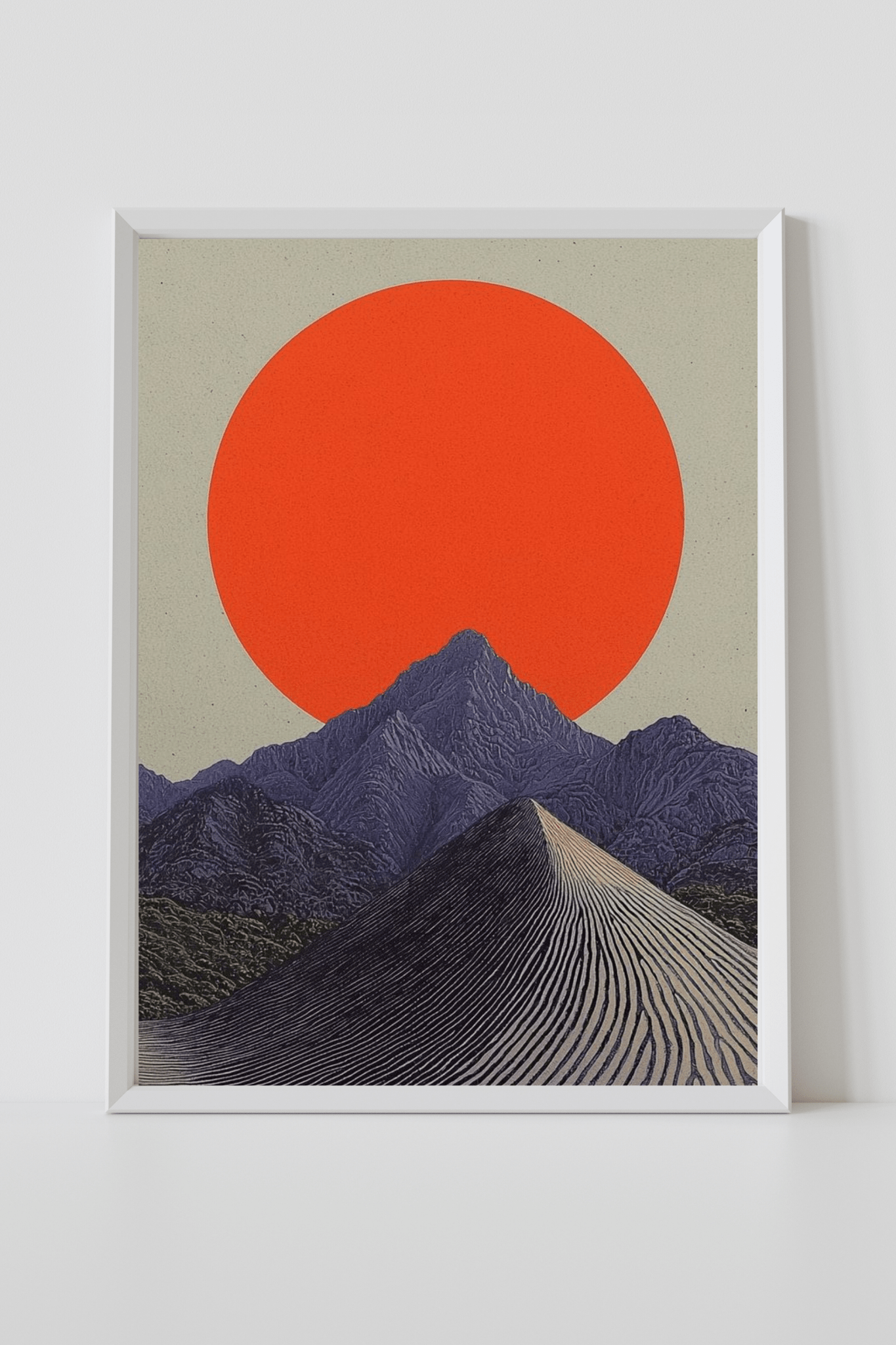 Crimson Sun Over Silent Peaks - Joffzart