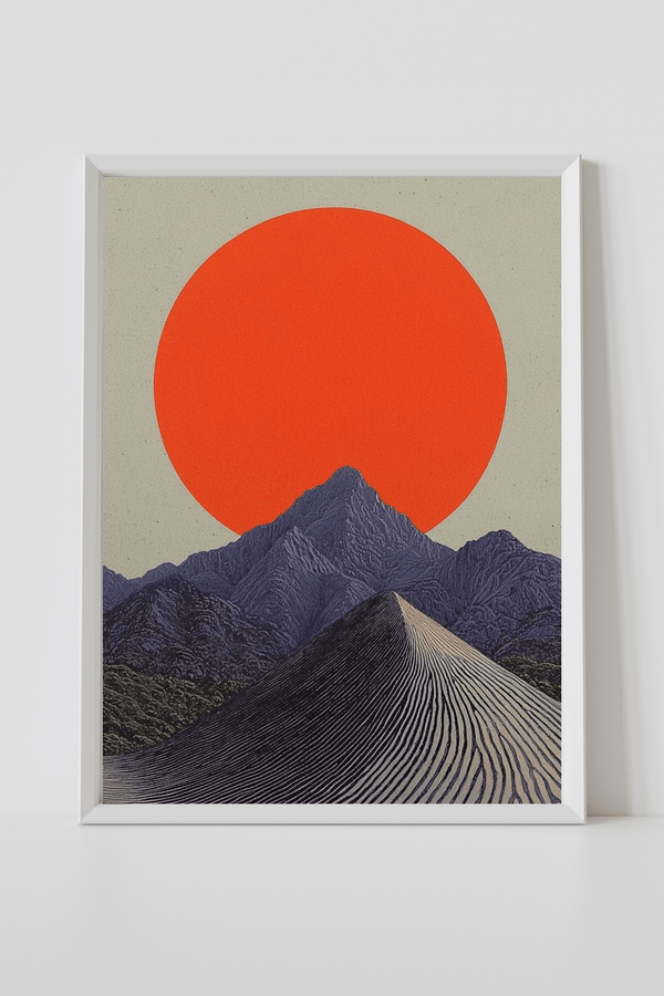 Crimson Sun Over Silent Peaks - Joffzart