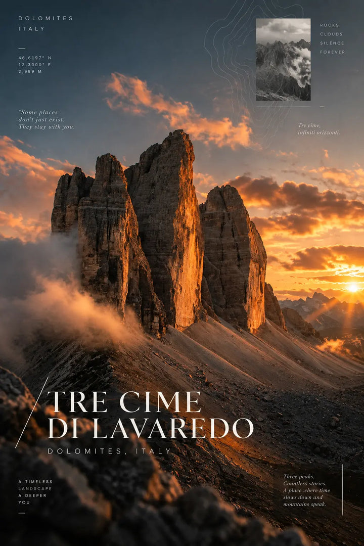 Tre Cime Kunstdruck
