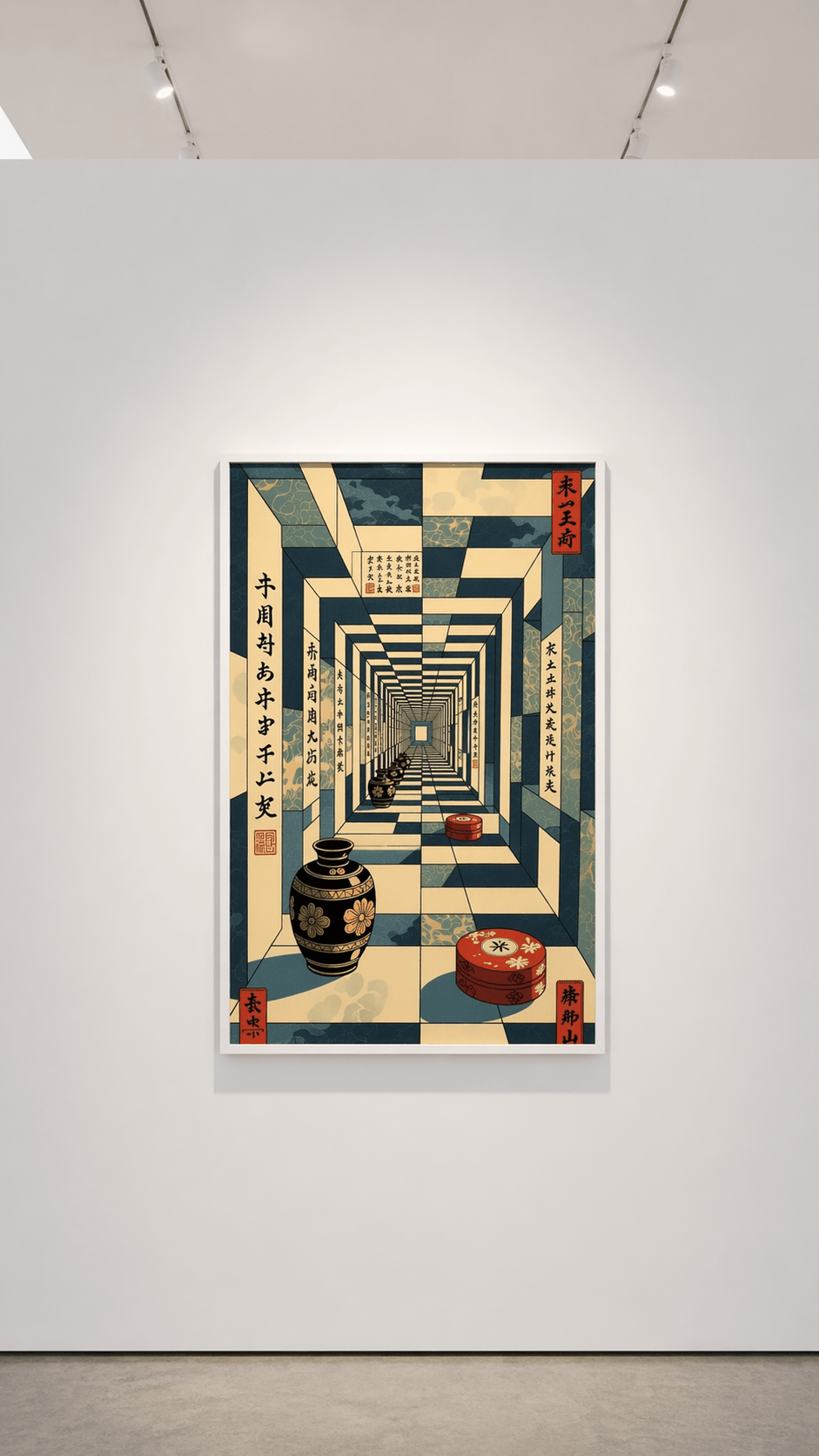Infinite Corridor Geometric Surreal - Joffzart