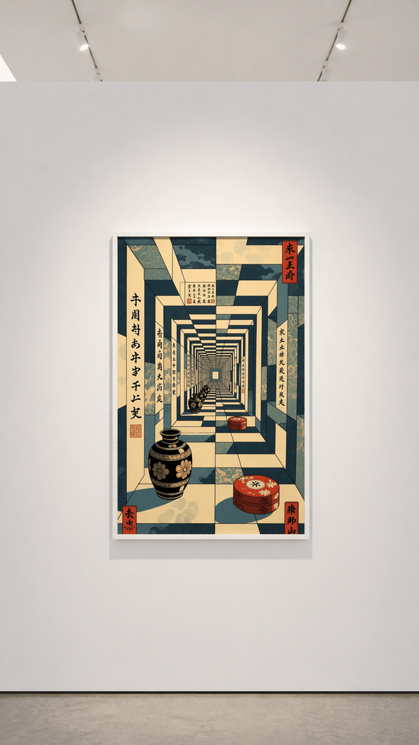 Infinite Corridor Geometric Surreal - Joffzart