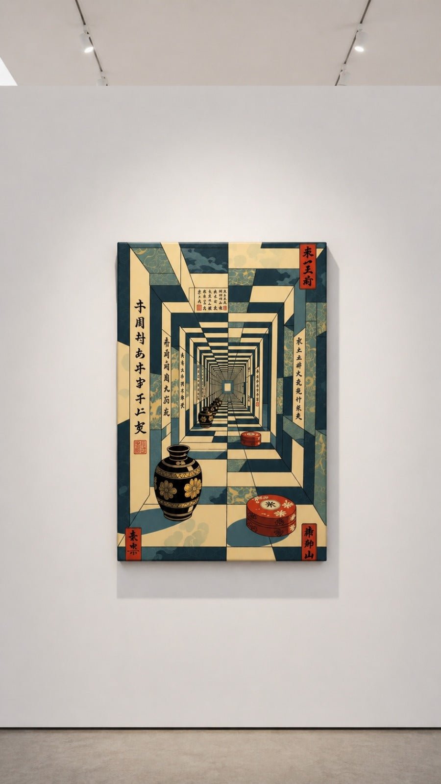 Infinite Corridor Geometric Surreal - Joffzart