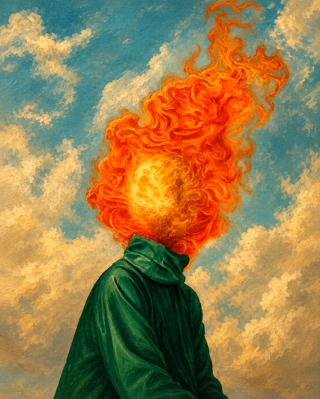 Inner Flame | Surreale Figürliche Wandkunst