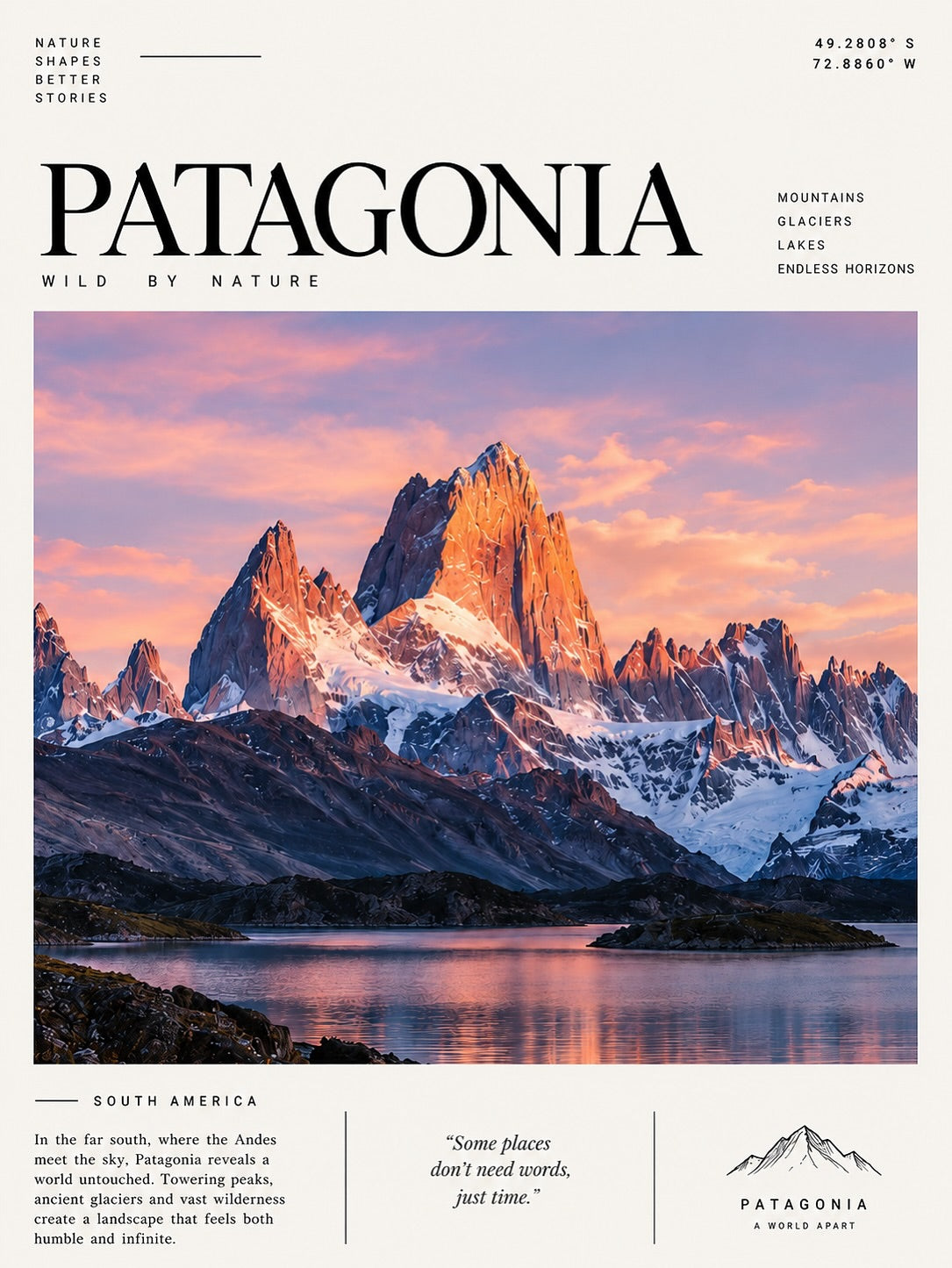 Patagonia Travel Print