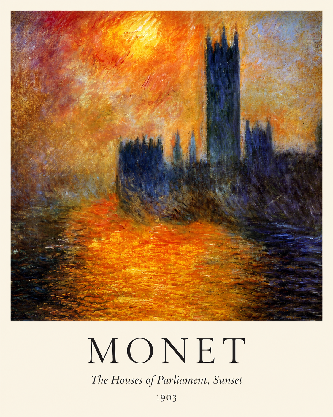 Claude Monet Houses of Parliament Print