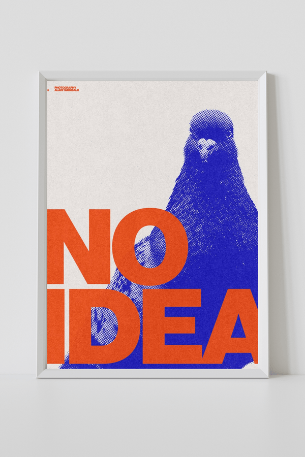 No Idea Pigeon Pop Art Framed Print - Joffzart