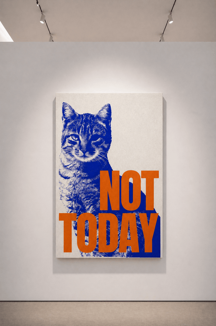 Pas aujourd'hui chat attitude - Joffzart