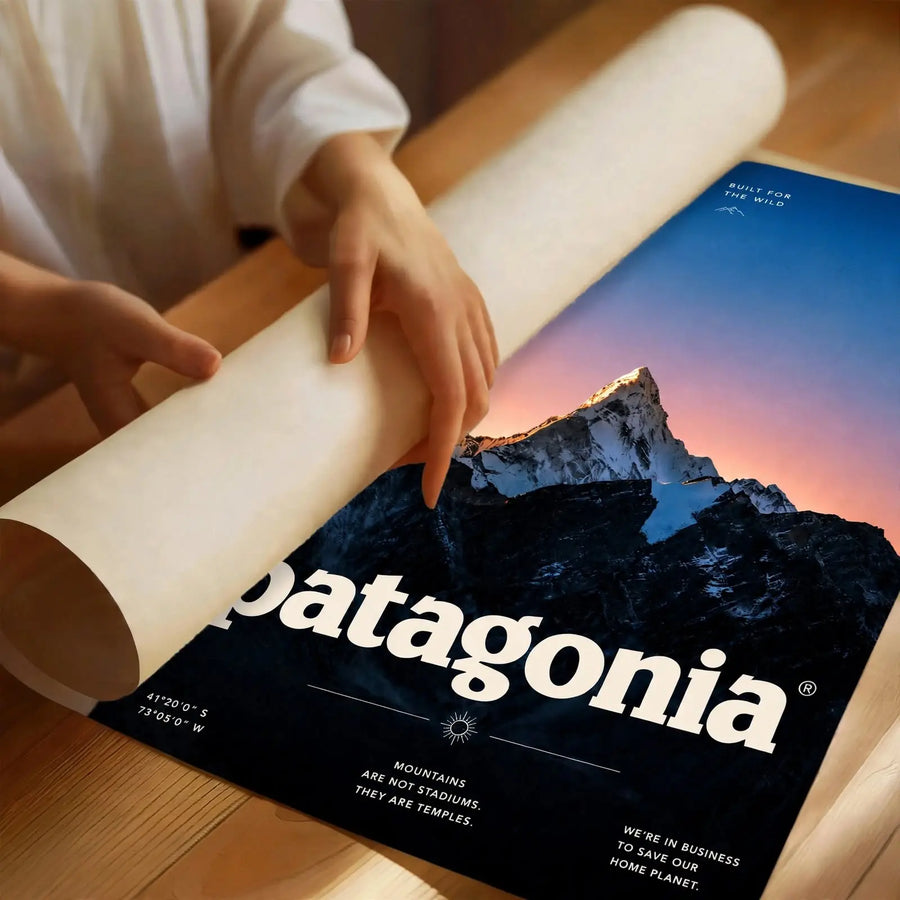 Patagonia Sunset - Póster de montaña