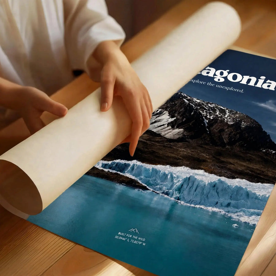 Patagonia Glacier - Póster de paisaje glaciar