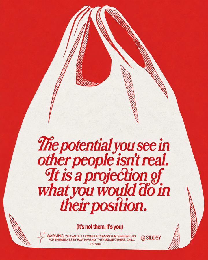 Potential Projection - Lámina tipográfica roja