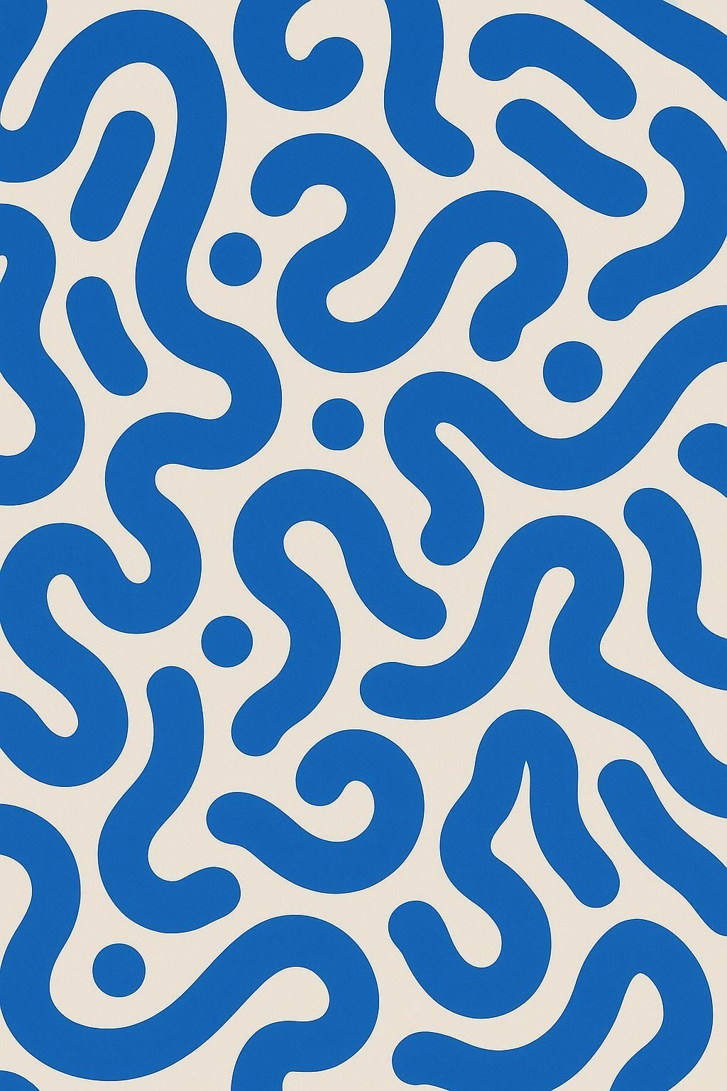 Blue Rhythm - Lámina abstracta azul