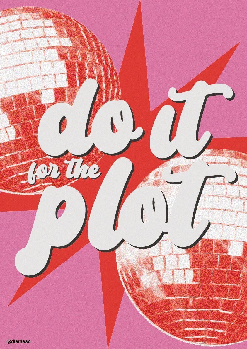 Disco Typography Print preview artwork