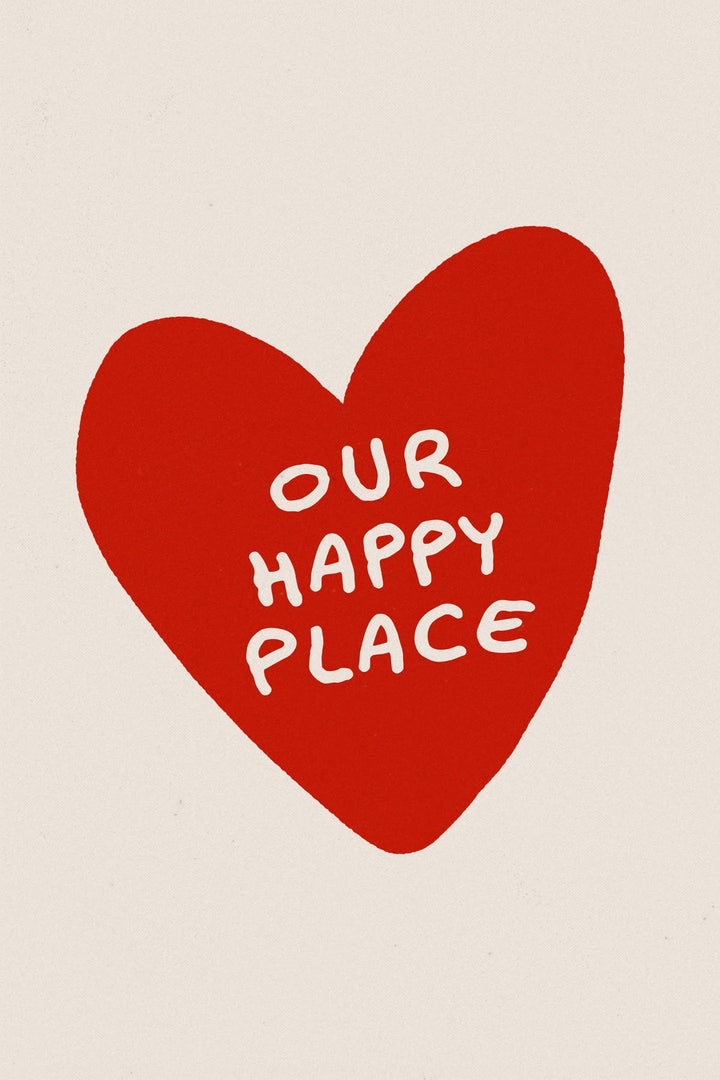 Our Happy Place - Lámina romántica