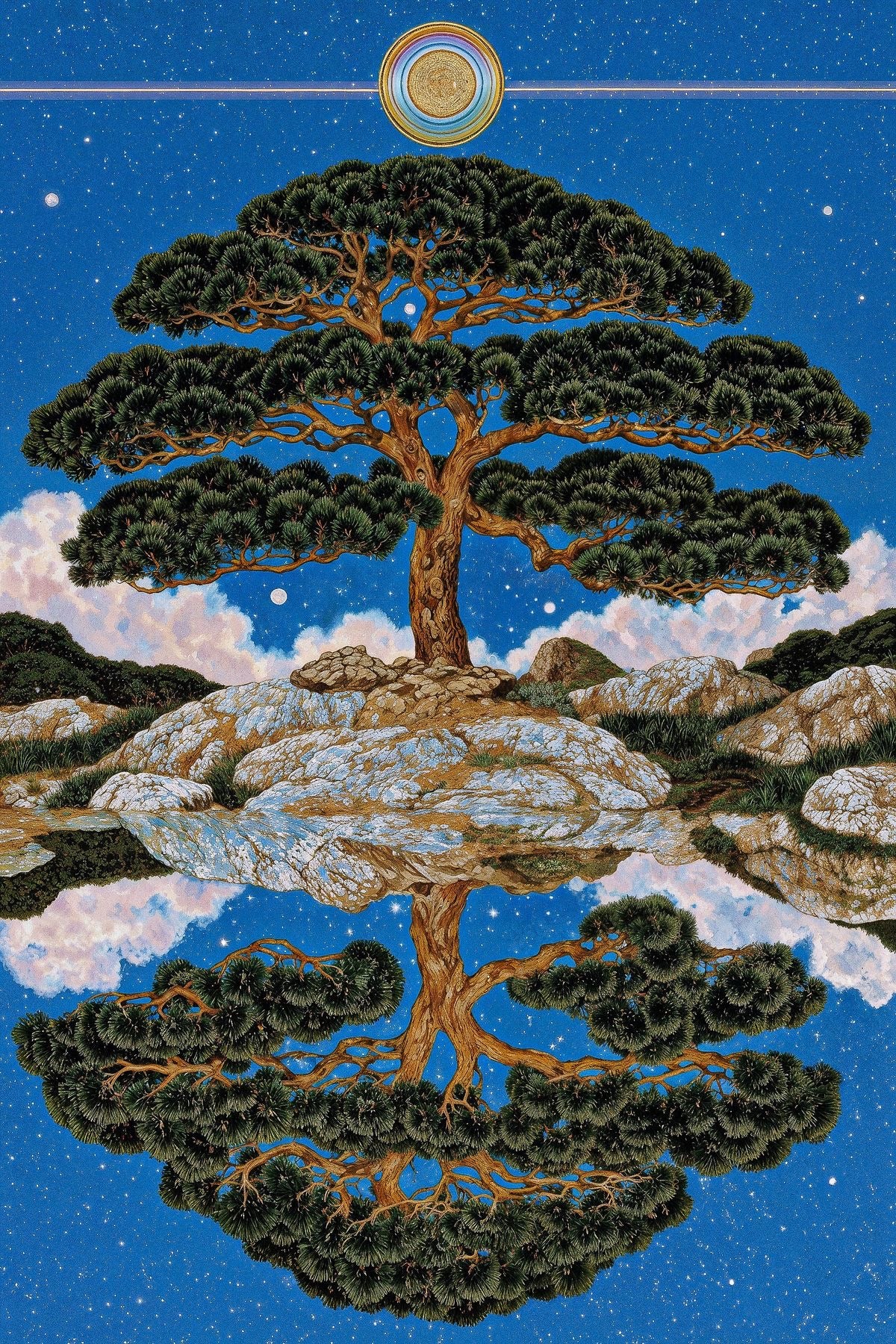 Celestial Pine Art Print preview artwork