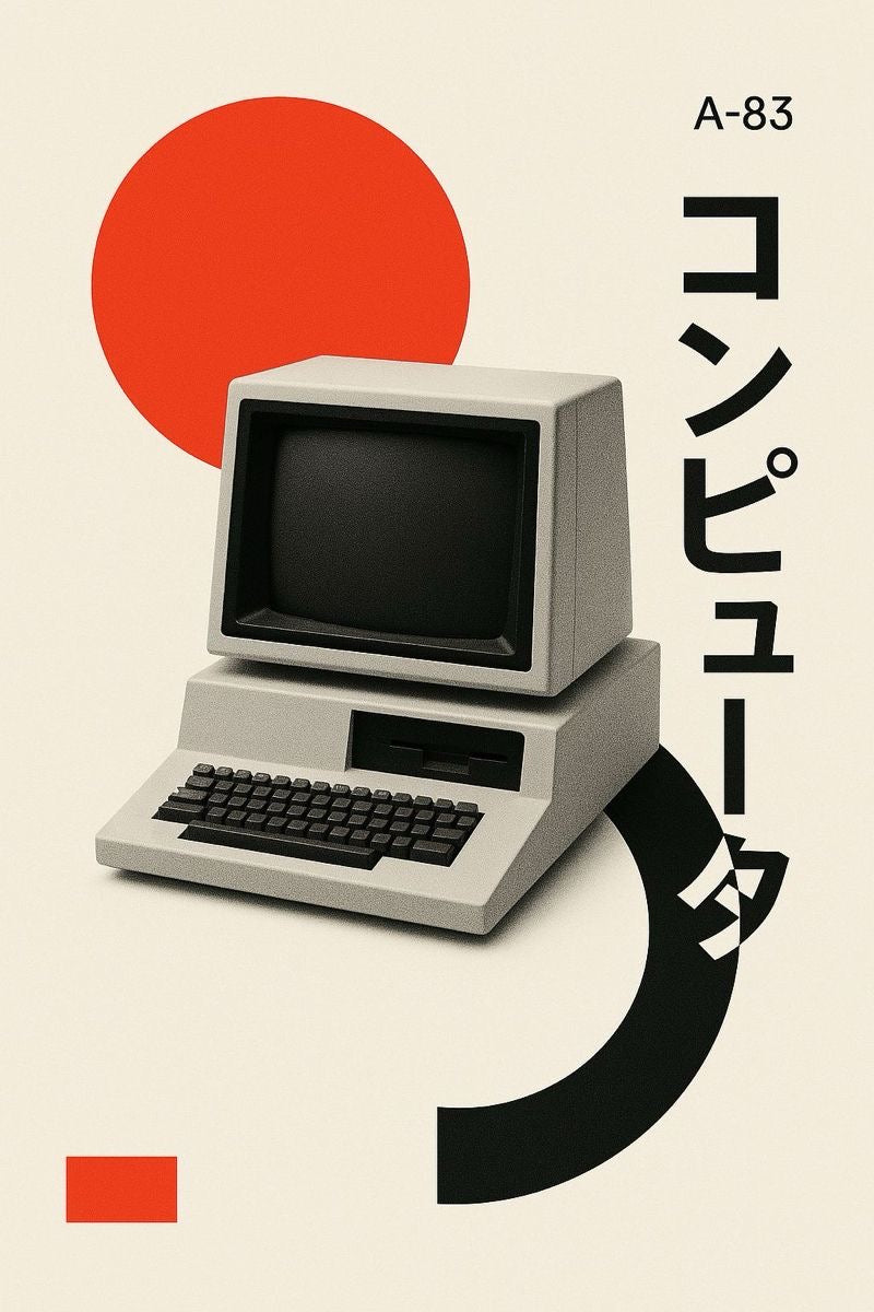 Neo Retro System - Lámina gráfica retro