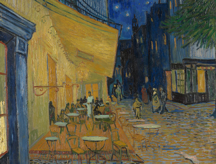 Van Gogh Terraza de café por la noche - Lámina