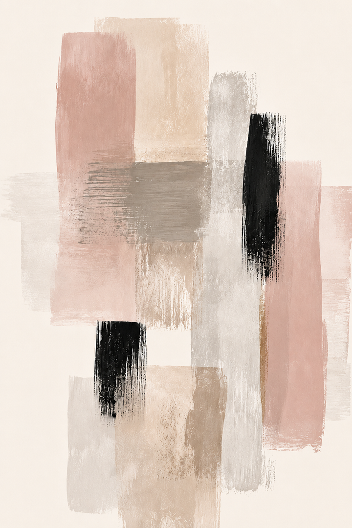 Quiet Layers Arte Abstracto de Pared