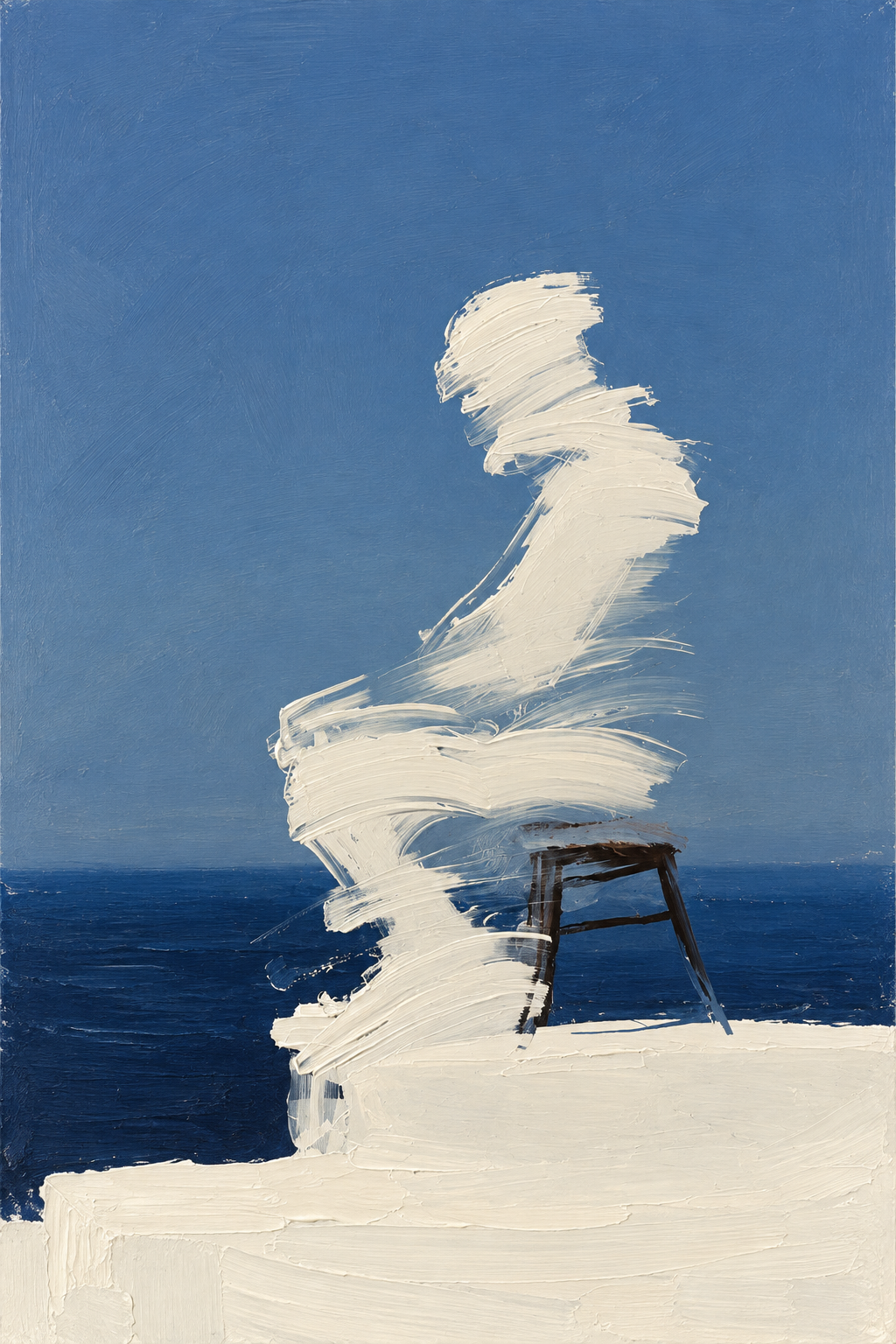 Quiet Presence - Lámina minimalista serena
