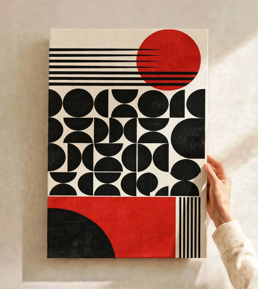 Stampa Bauhaus Rossa e Nera