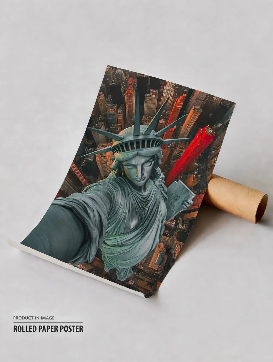 Póster enrollado de la ciudad de Nueva York