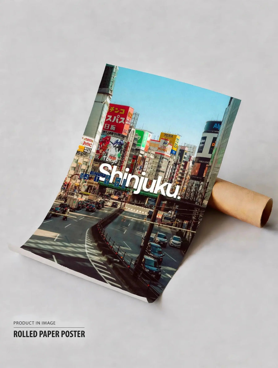 Póster enrollado de viaje por Tokio
