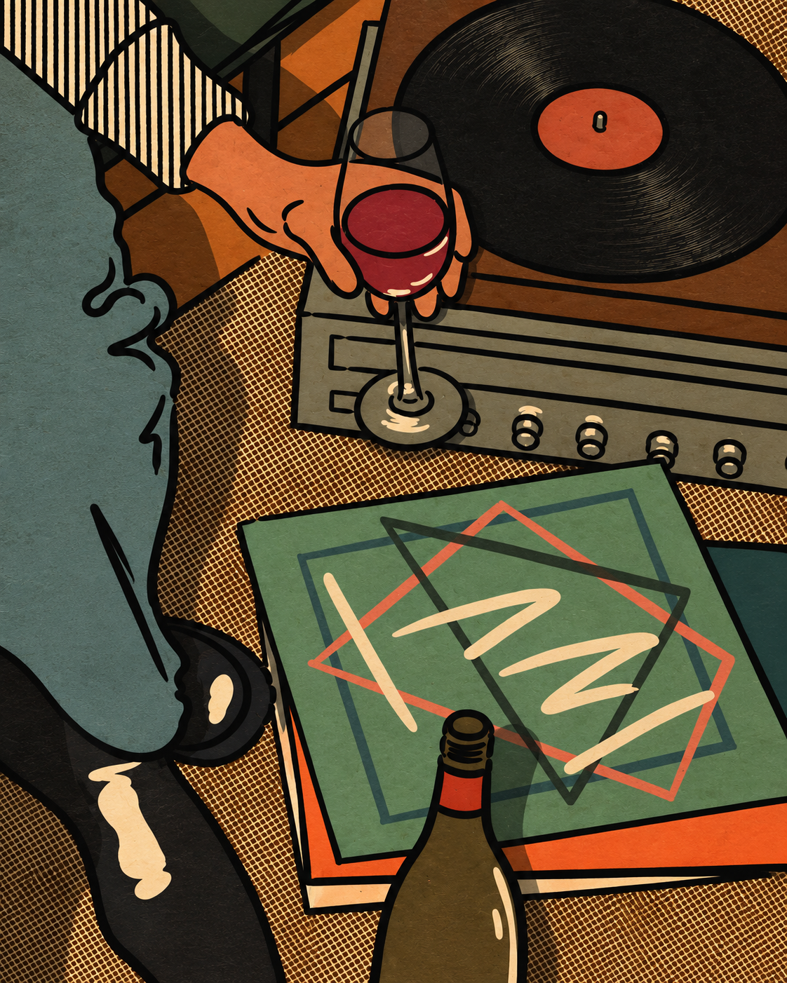 Vinyl After Hours | Vintage Musik-Wandkunst