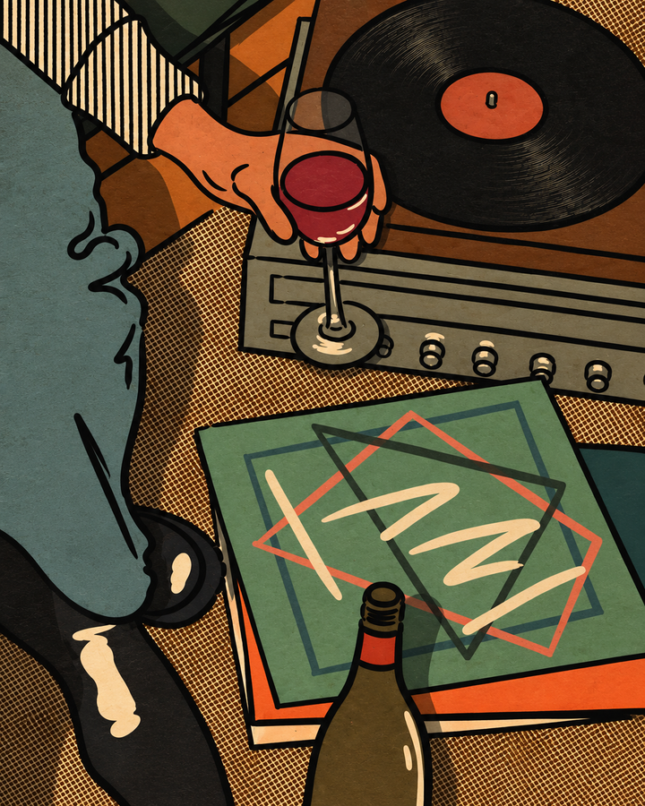 Vinyl After Hours | Vintage Musik-Wandkunst